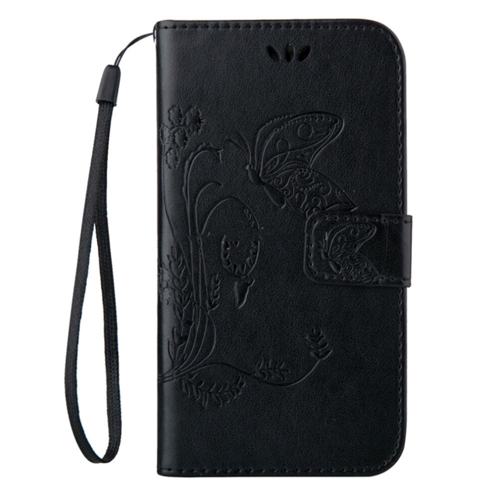 For Galaxy S8 Crazy Horse Texture Printing Horizontal Flip Leather Case With Holder & Card Slots & Wallet & Lanyard(Black) Black 777178623835