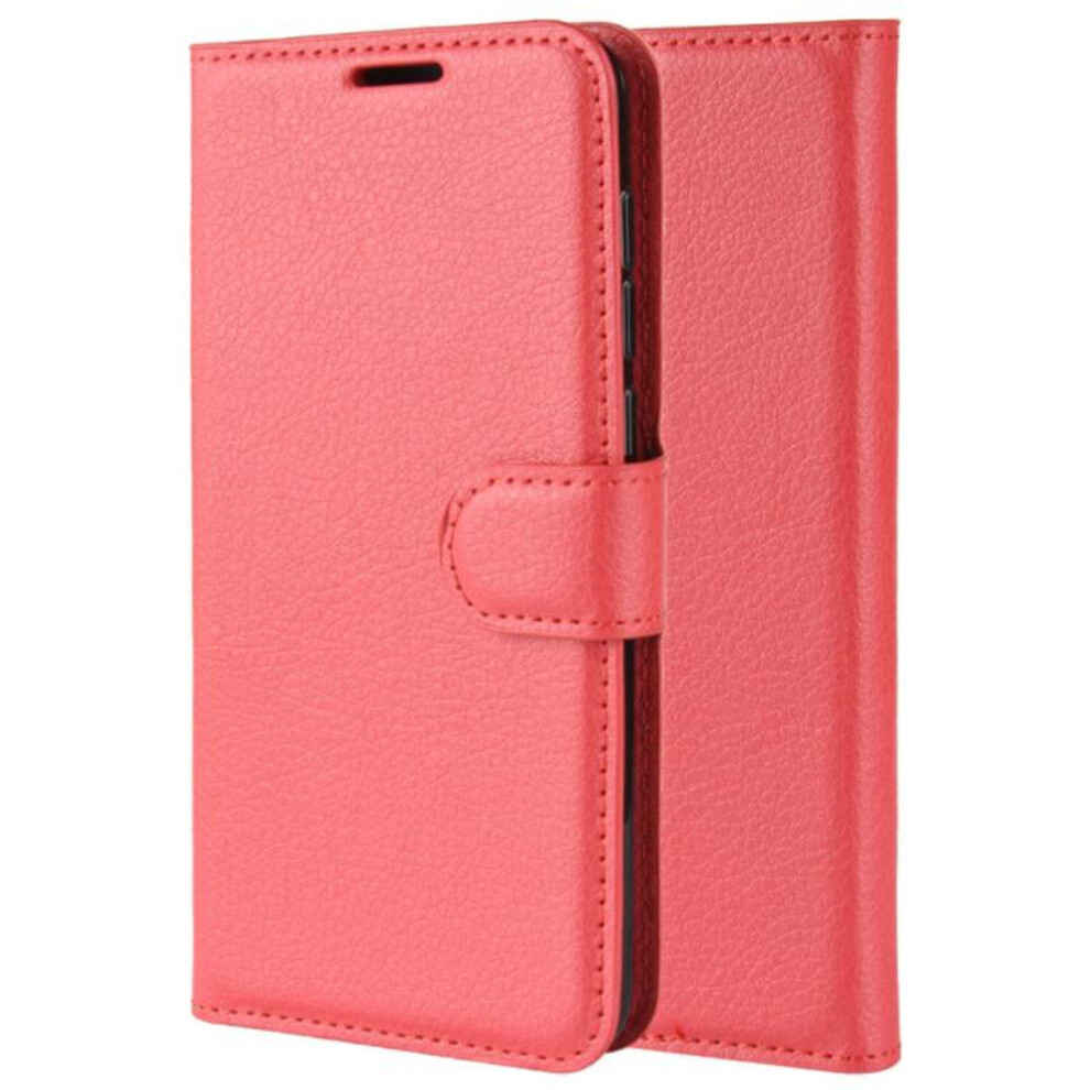 Llitchi Texture Horizontal Flip Pu + Tpu Leather Case For Huawei Honor 10 Lite, With Holder & Card Slots(Red) Red 700000659221