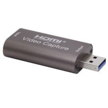 Mini HD 1080P 60fps HDMI to USB Video Capture Card Game Recording Box for Computer Youtube OBS Etc. Live Streaming Broadcast