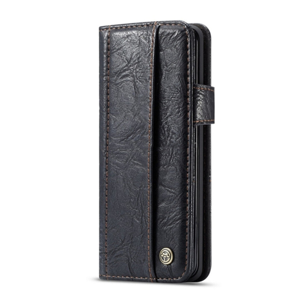 Caseme For Galaxy S9 Rough Crack Texture Horizontal Flip Pu Leather Protective Case With Card Slot & Wallet(Black) Black 700000666847