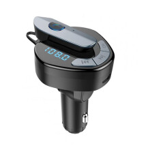 Car Bluetooth MP3 Music Player Hands-free Calling Vehicle MP3 Player black