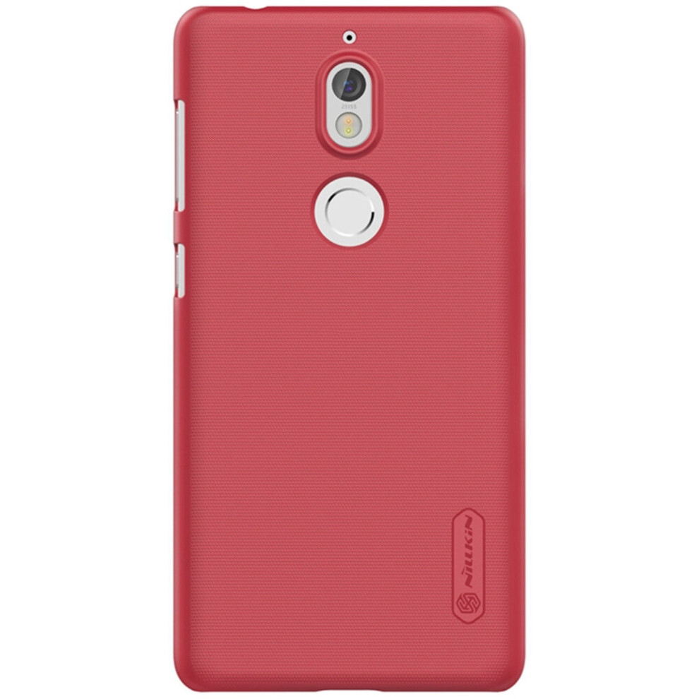 For Nokia 7 Concave-Convex Texture Pc Protective Back Cover Case(Red) Red 700000656466