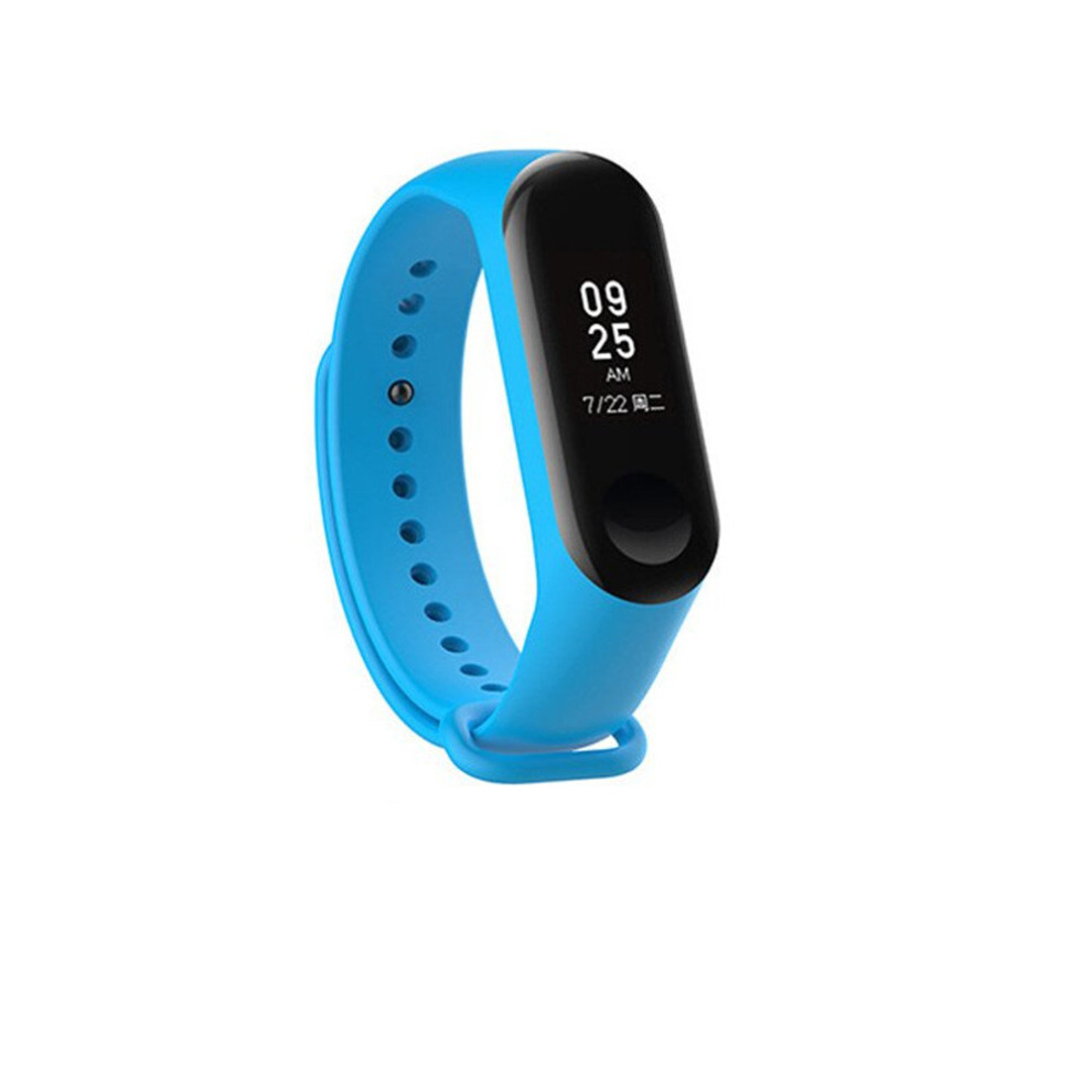 Silicone Wrist Strap Replacement For Xiaomi Mi 3 Smart Bracelet Mi3 Accessories Sky Blue Blue,Multicoloured 700000571851