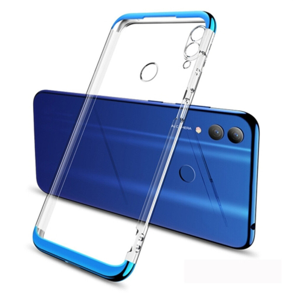 Electroplating Transparent Case For Huawei Honor 8C (Blue) Blue 700000666885