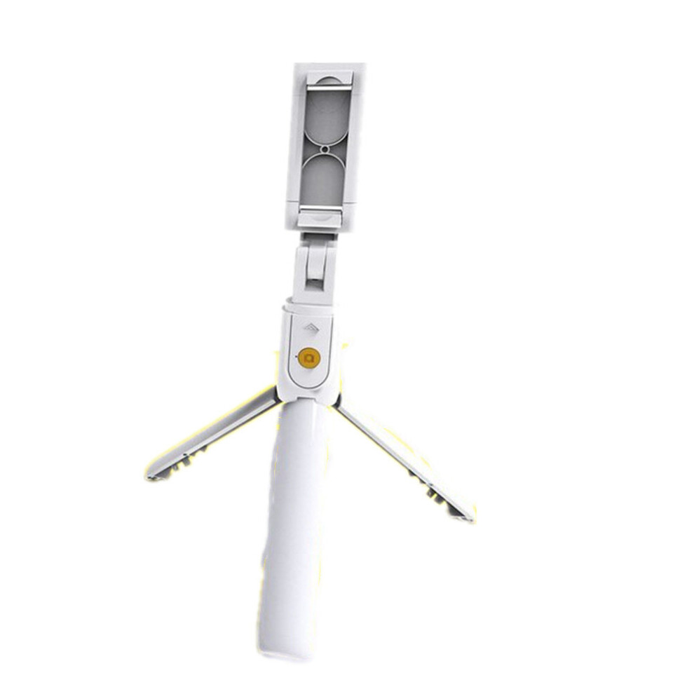 3 In 1 Wireless Bluetooth Selfie Stick For Iphone/Android/Huawei Foldable Handheld Monopod Shutter Remote Extendable Mini Tripod White 700000579352