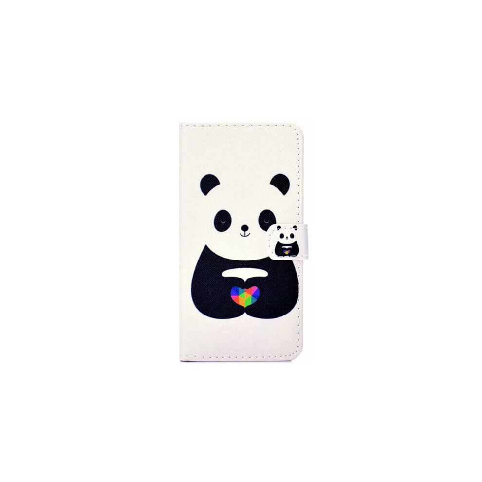 Bear Pattern Colored Drawing Horizontal Flip Leather Case For Galaxy S10 Plus White 700000666939