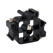 2 PCS Three-head Hot Shoe Flash Stand Multi-function Flash Holder Camera Bracket Accessories Square 3 Head Hot Shoe