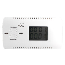 CO Carbon Monoxide Detector Poisoning Gas LCD Voice Alarm LED Sensor Security white