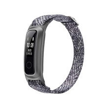 For Huawei Honor Band 5 Basketball Edition w/ Metal Strap Smart Wristband AMOLED Watch Heart Rate Fitness Sleep Tracker Sport gray