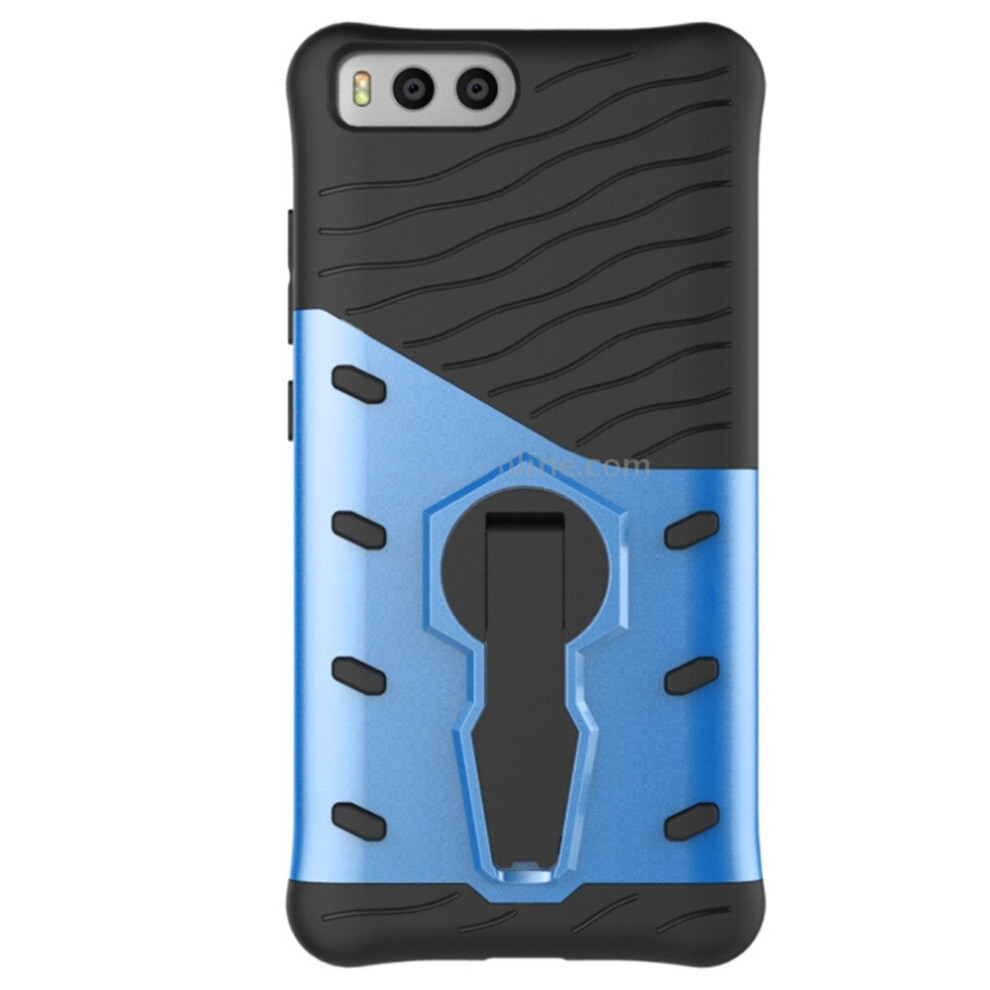 For Xiaomi Mi 6 Shock-Resistant 360 Degree Spin Sniper Hybrid Cover Tpu + Pc Combination Case With Holder (Blue) Blue 700000669442