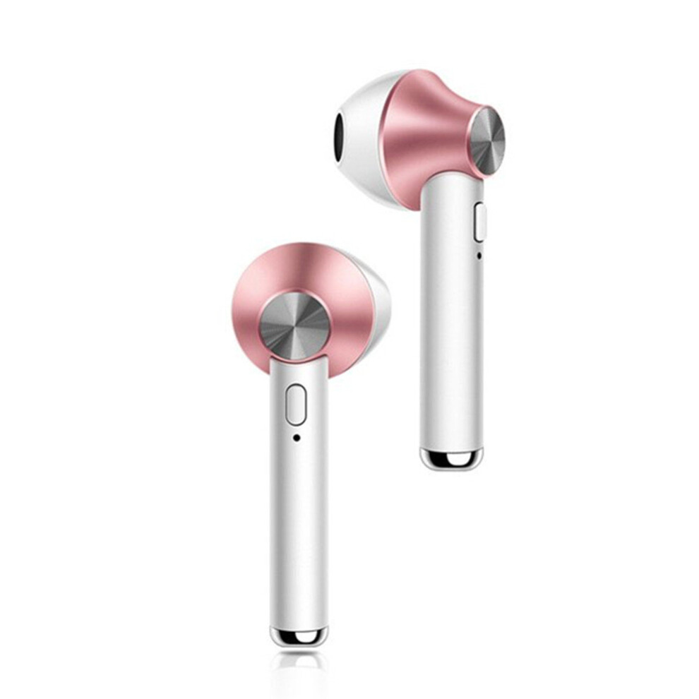 D012 Tws Bluetooth Earphone Stereo Wireless Headphones Running Sport Bass Headset With Mic For Iphone Xiaomi Huawei Rose Gold 700000579475