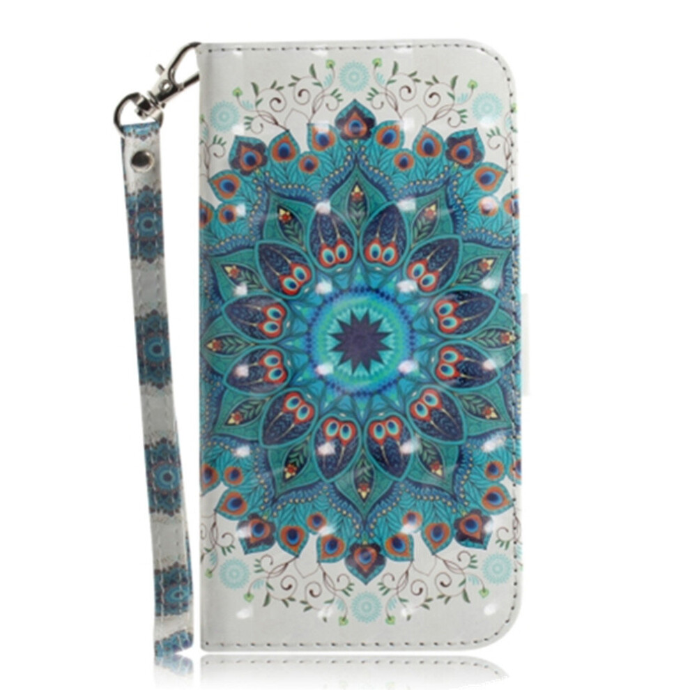 3D Painting Peacock Wreath Pattern Coloured Drawing Horizontal Flip Leather Case For Google Pixel 3A, With Holder & Card Slots & Wallet 700000667059