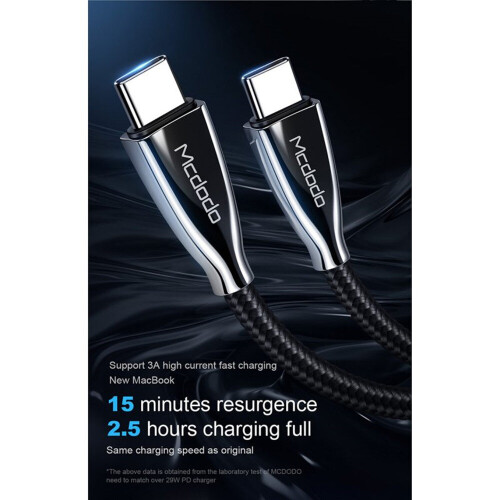 Smart Series Auto Disconnect Lightning Cable for iPhone iPad 1.2m Black 2