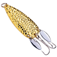 2PCS  Fishing Lure Metal Spoon Spinnerbait Double Rotating Hard Artificial Baits 24g Sequin Rotate Lure for Pike Bass Trout