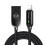 Smart Series Auto Disconnect Lightning Cable for iPhone iPad 1.2m Black 1