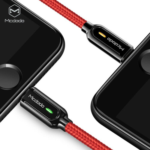 Smart Series Auto Disconnect Lightning Cable for iPhone iPad 1.8m Black 1