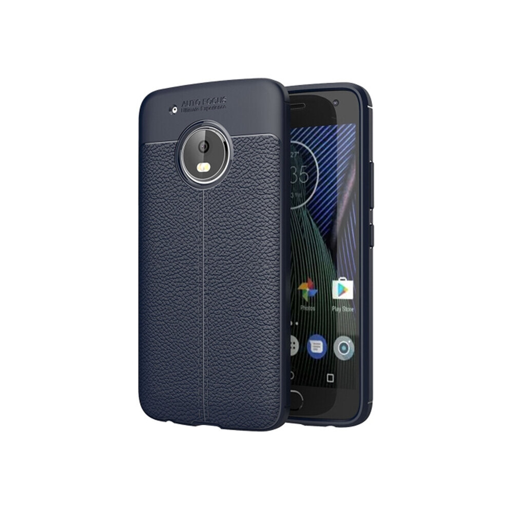 2Pcs For Motorola Moto G5 Plus Litchi Texture Tpu Protective Back Cover Case 700000657081