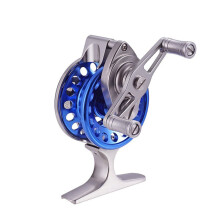 Front Wheel Tall Super Light All Metal Ice Fishing Reel with Diacharge Force Double Fishing Reel Long wheel front wheel 5CM left hand