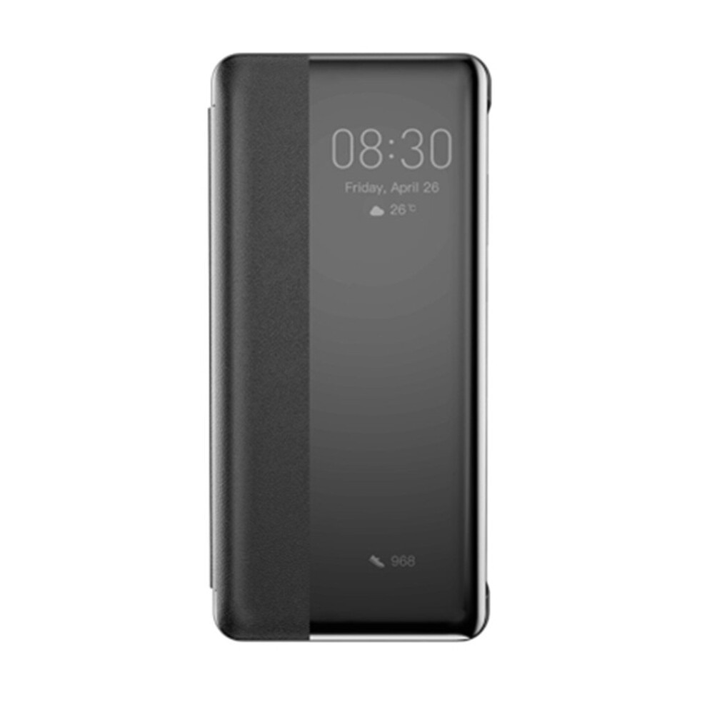 Intelligent Horizontal Flip Protective Case For Huawei P30, With Smart View Window & Sleep Wake-Up Function (Black) Black 700000667103