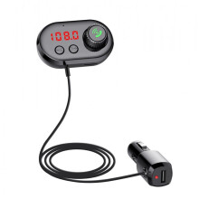 5V 2.4A USB Charging Solid Aromatherapy Core MP3 Car Bluetooth Player with Holder black