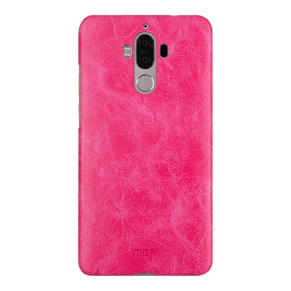 For Huawei Mate 9 Crazy Horse Texture Leather Surface Pc Protective Case Back Cover (Magenta) Magenta 700000669558