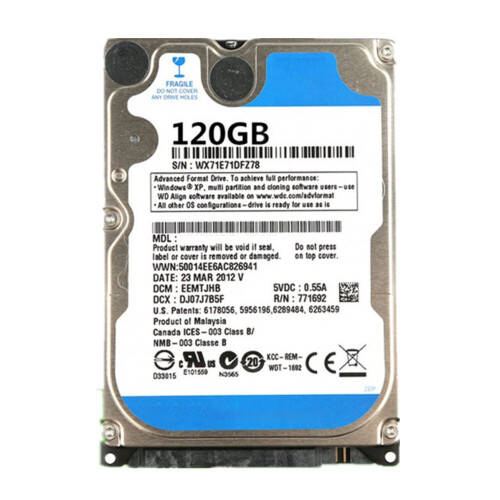 PC Hard Drive HDD 120GB
