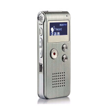 Voice Record Mini 8GB Digital Sound Audio Recorder Dictaphone MP3 Player Silver