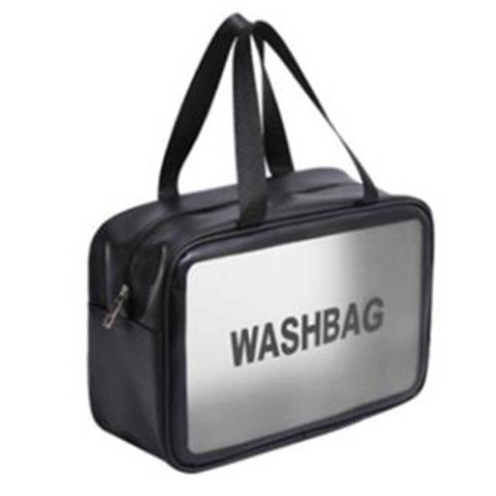 2 Pcs Ladies Large Capacity Pu Frosted Waterproof Cosmetic Bag Convenient Travel Makeup Storage Bag Female Wash Bag-image-OPC-P6ZB8QH-NEW