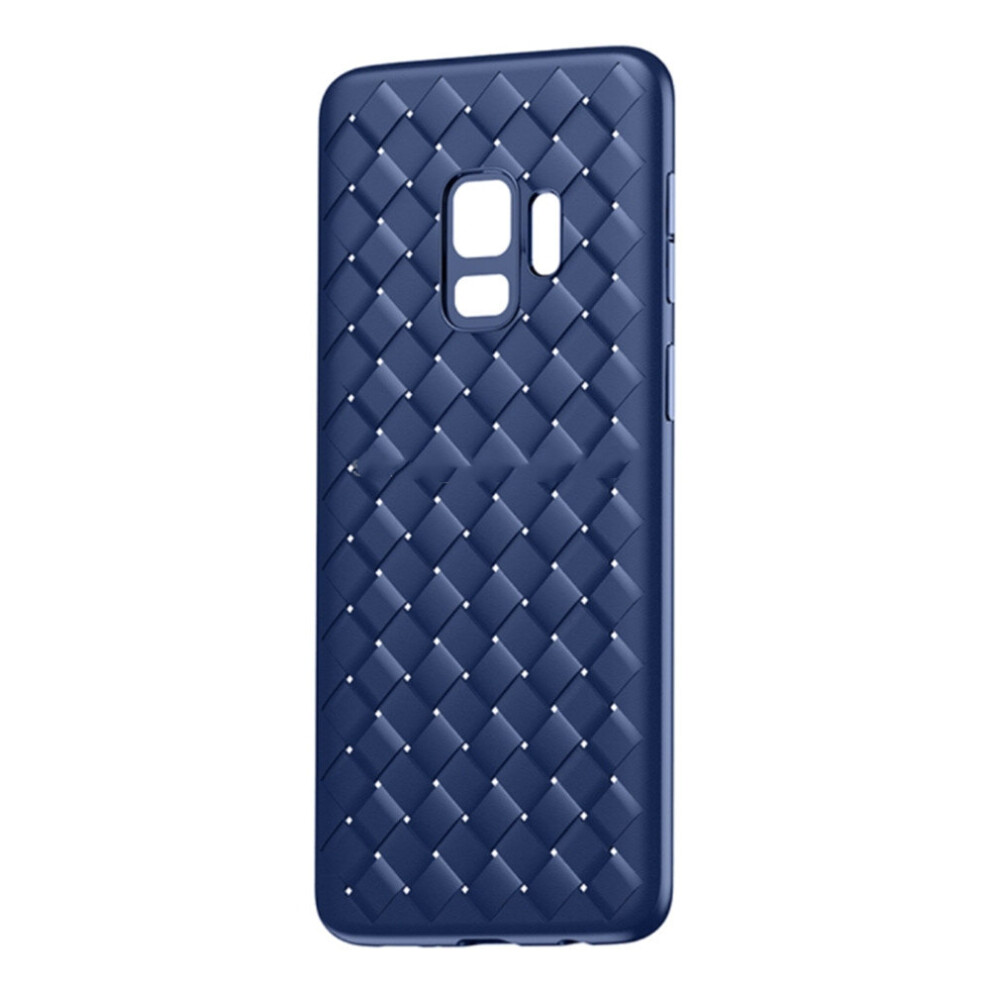 For Galaxy S9 Weave Style Tpu Breathable Soft Protective Back Case (Blue) Blue 777178621534