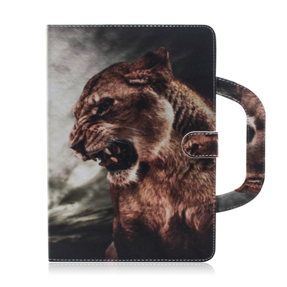 Lion Pattern Horizontal Flip Leather Case For Huawei Mediapad M5 Lite 8, With Holder & Card Slot & Wallet 700000649611