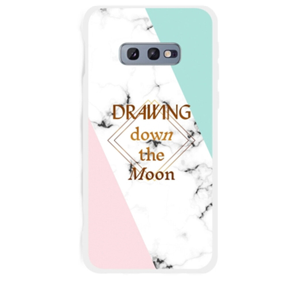 2Pc Dreamcatcher Text Semi-Transparent Tpu Marble Phone Case For Galaxy S10e 700000651966