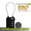 Customs Lock Plastic Password Lock Travel Lock Bag Mini Wire Rope Password Lock BLACK 2