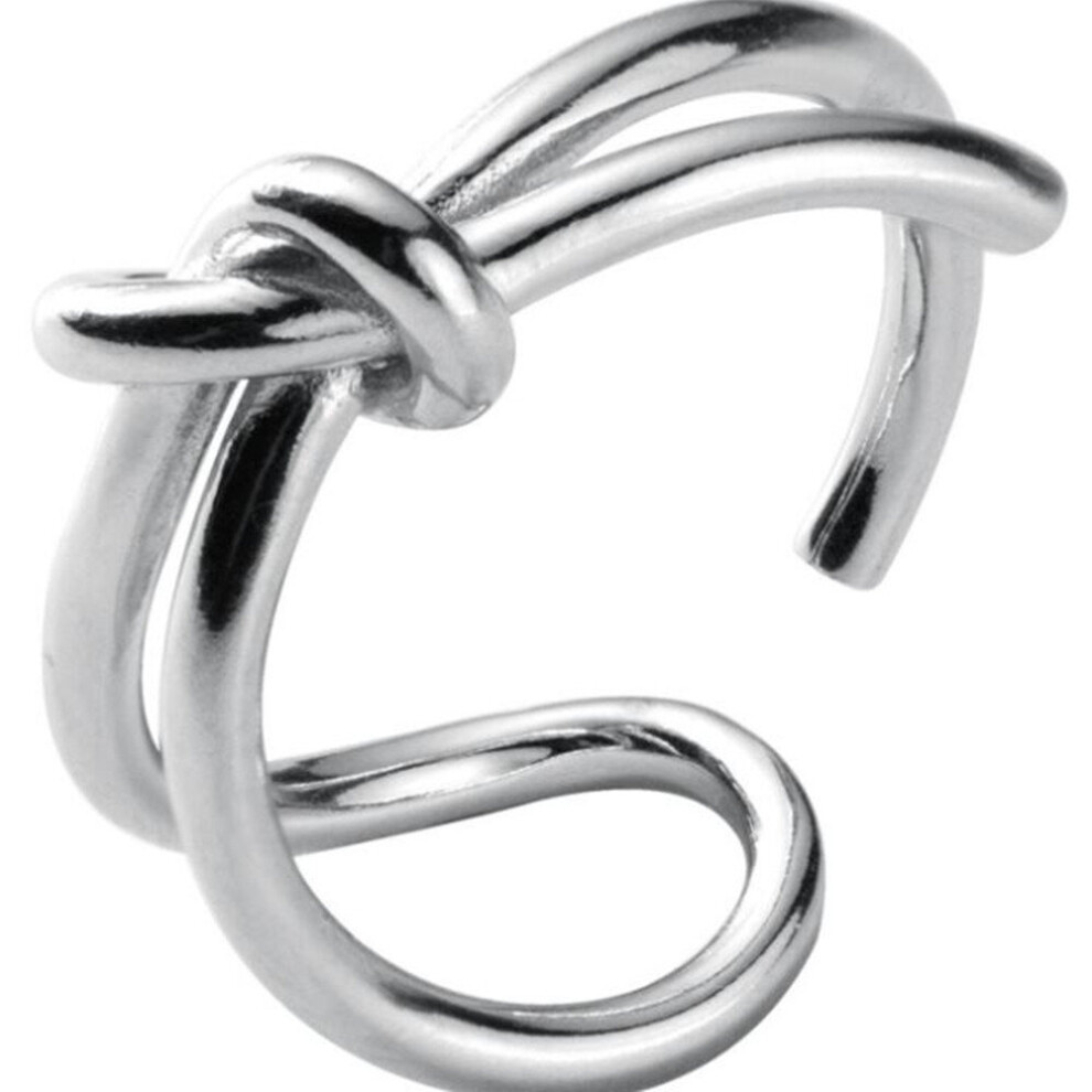 Photos - Ring Keshen 2PCS Silver plating Adjustable Trendy Vintage Knot Handmade Party Classic Fine Jewelry Birthday Gifts