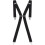 Ze Enzo (Black) Mens Elasticated Braces 35mm High Quality Heavy Duty Adjustable Suspenders 1