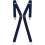 Ze Enzo (Blue) Mens Elasticated Braces 35mm High Quality Heavy Duty Adjustable Suspenders 1