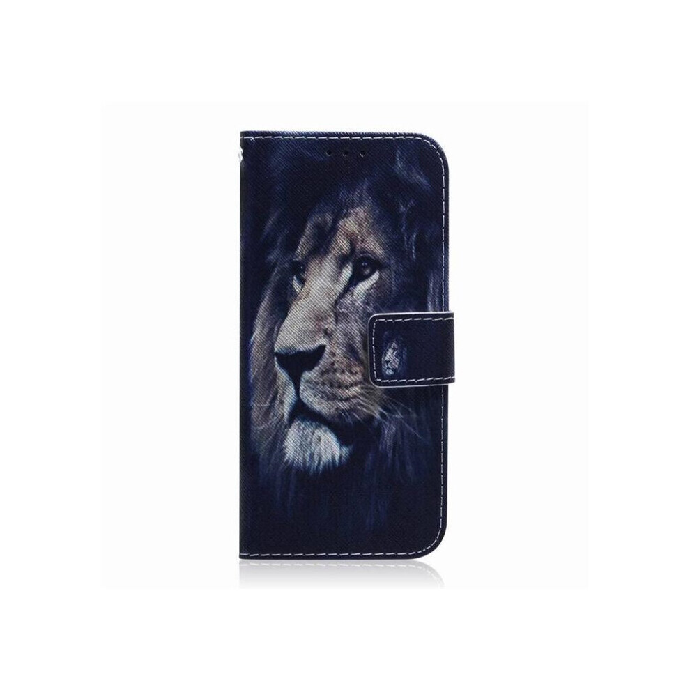 Lion Pattern Coloured Drawing Horizontal Flip Leather Case For Sony Xperia L3 700000649680