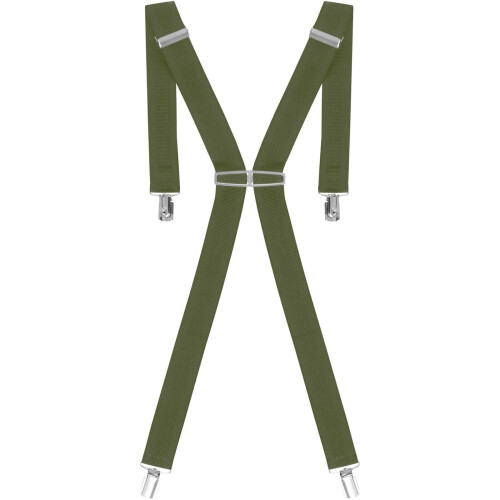 Mens Elasticated Heavy Duty Clip on Trouser Braces Adjustable Suspenders  35mm