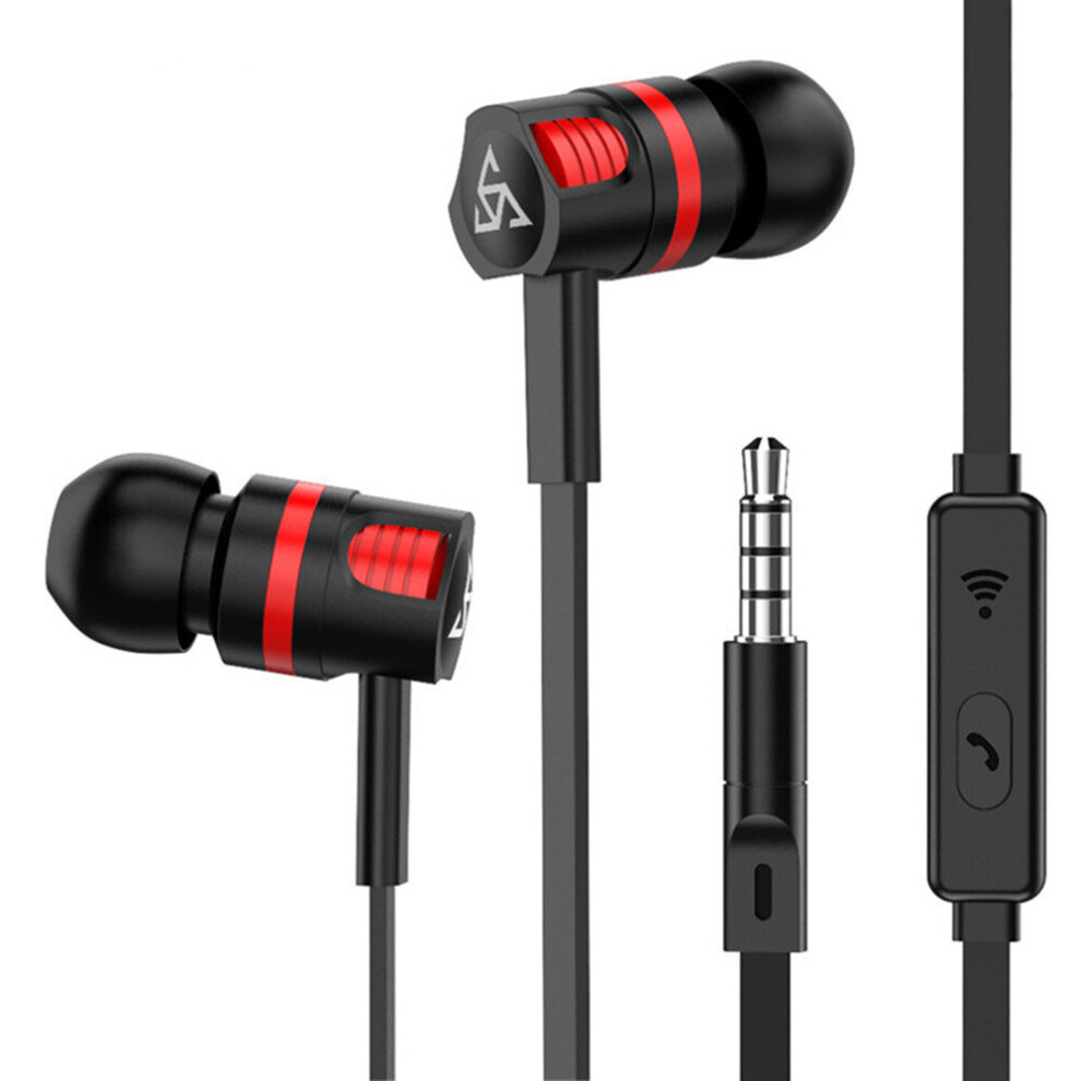 2 Pcs In-Ear Wired Earbuds Earphones 3.5Mm In Ear Earphone Earpiece With Mic Gaming Headset For Samsung Xiaomi Phone Computer 7061857277383