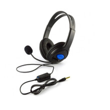 PS4/X-ONE Phone Computer Game Headset Stereo Wired Super Bass Universal Headset Black and blue