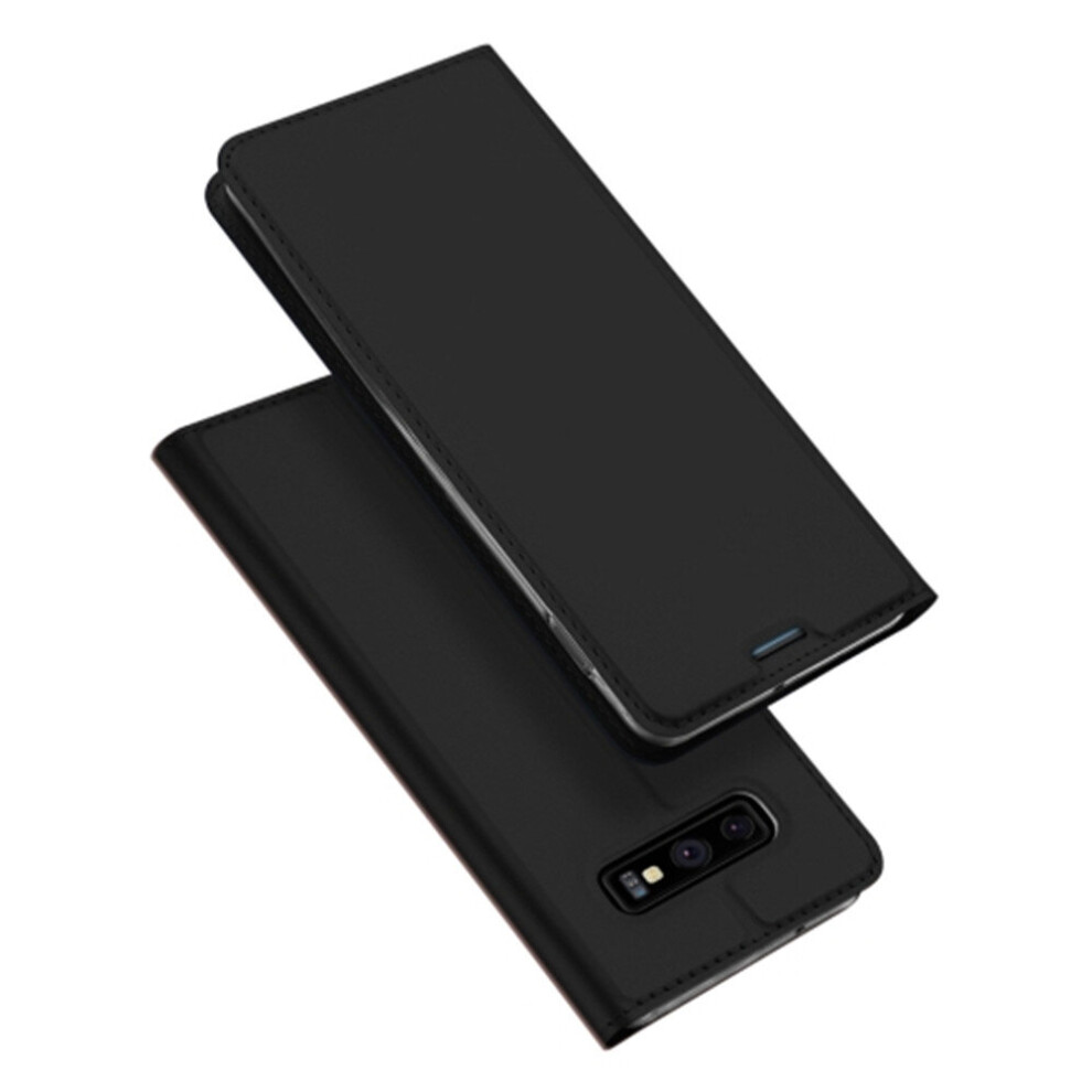 Skin Pro Series Horizontal Flip Pu + Tpu Leather Case For Galaxy S10e, With Holder & Card Slots (Black) Black 700000664751