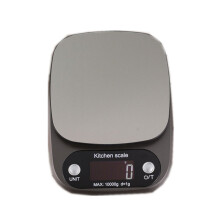 10kg/1g Digital Stainless Steel Kitchen Electronic Scale for Food Coffee Weighing Gray 10kg/1g