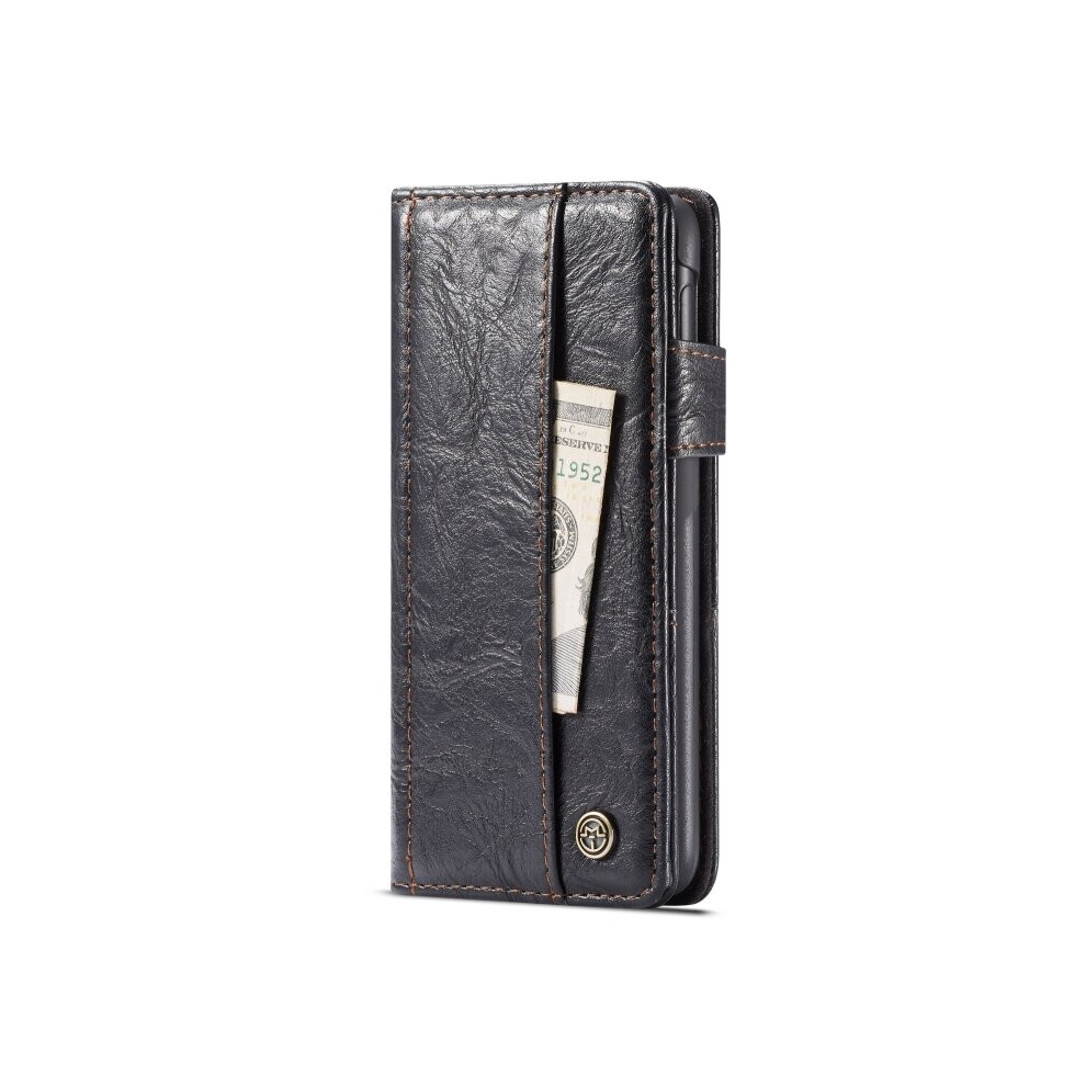Rough Crack Texture Horizontal Flip Pu Leather Case For Galaxy S10e, With Card Slots & Wallet (Black) Black 700000667134