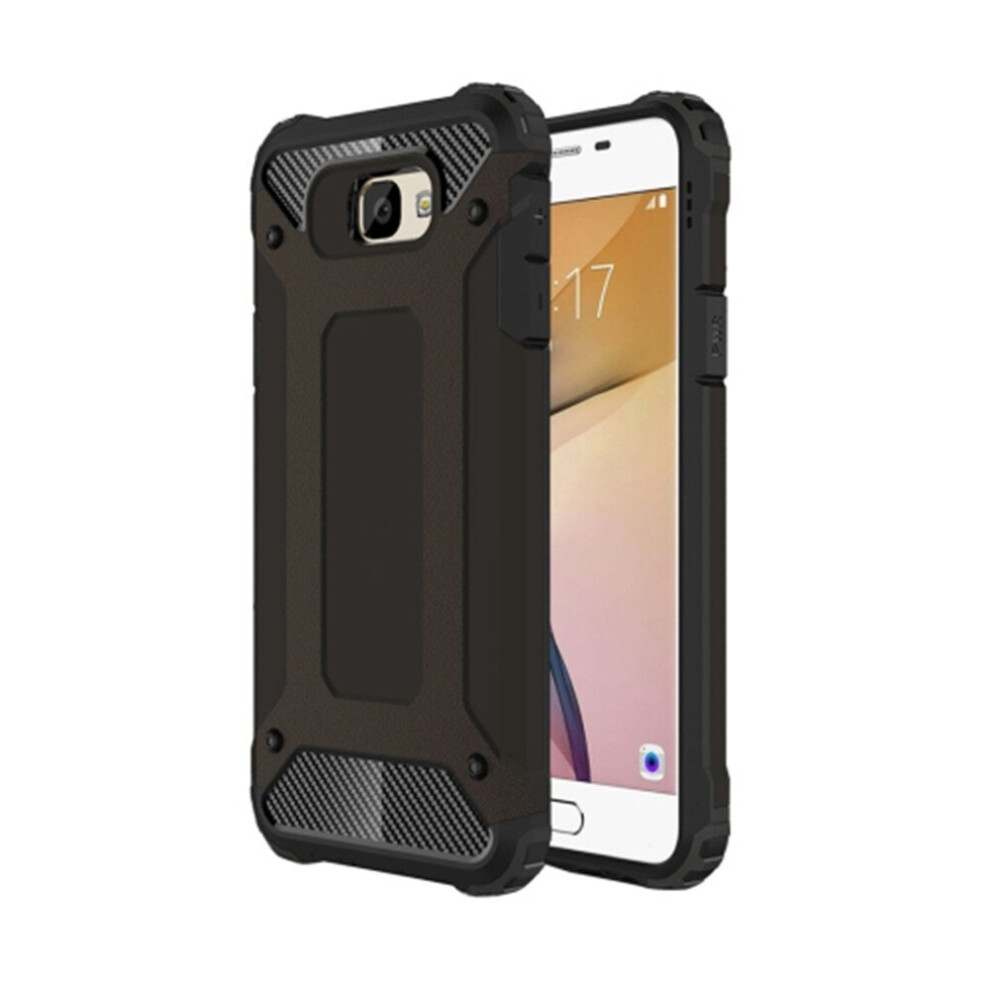 2Pcs For Galaxy J7 Prime Tough Armor Tpu + Pc Combination Case(Black) Black 700000654776