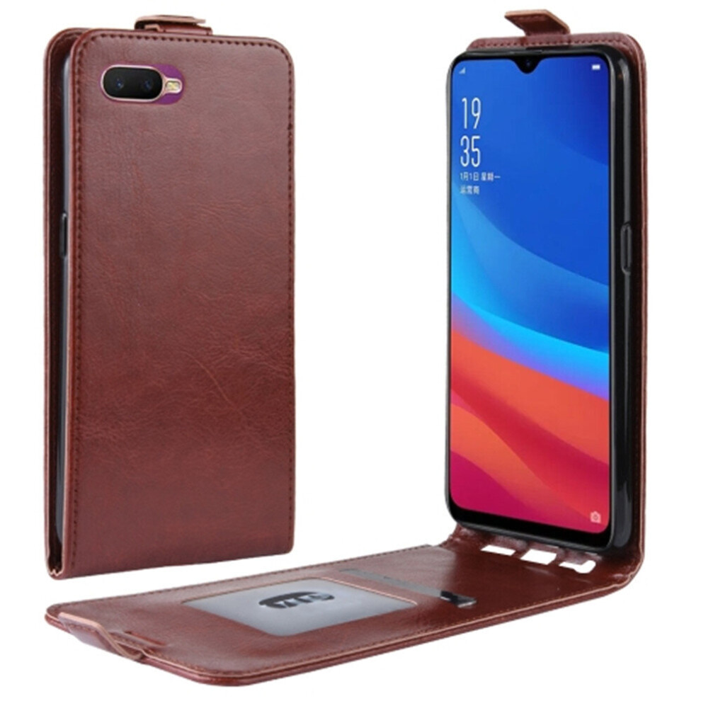 Crazy Horse Vertical Flip Leather Protective Case For Oppo Ax5s / A5s(Brown) Brown 700000639803