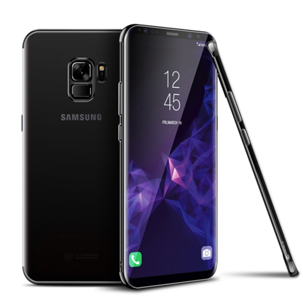 For Galaxy S9 Ultra-Thin Electroplating Soft Tpu Full Coverage Protective Back Cover Case (Black) Black 777178621565