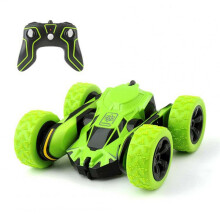 Wireless Remote Control Electric Rechargeable Stunt Car Toy Green
