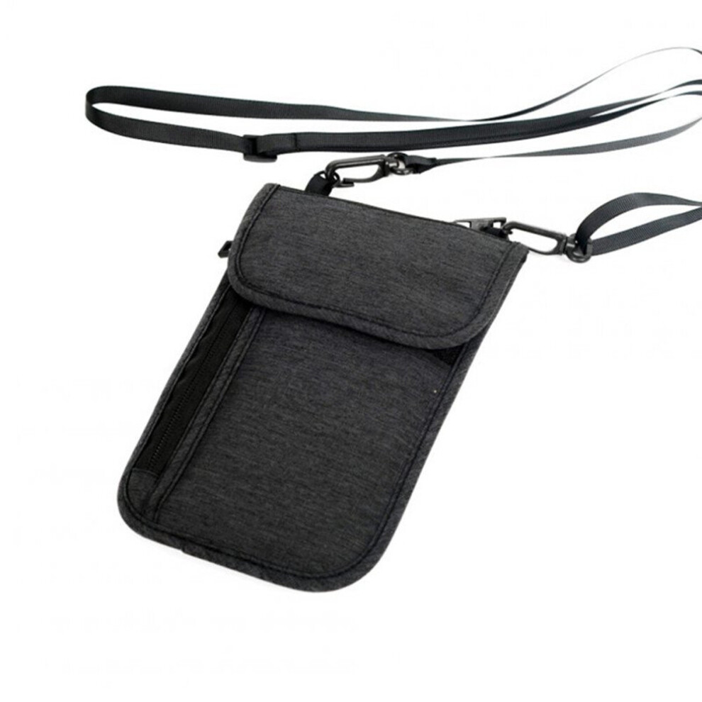 Portable Neck Hanging Multifunction Credit Card Package Holder Travel Passport Cover Wallet ID Storage Clutch Money Bag