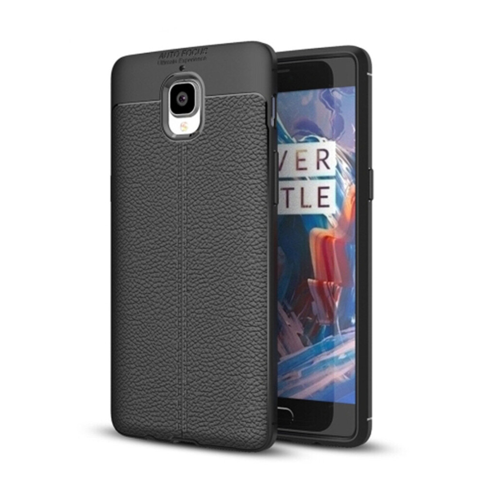 For Oneplus 3 / 3T Litchi Texture Tpu Protective Case(Black) Black 700000654875