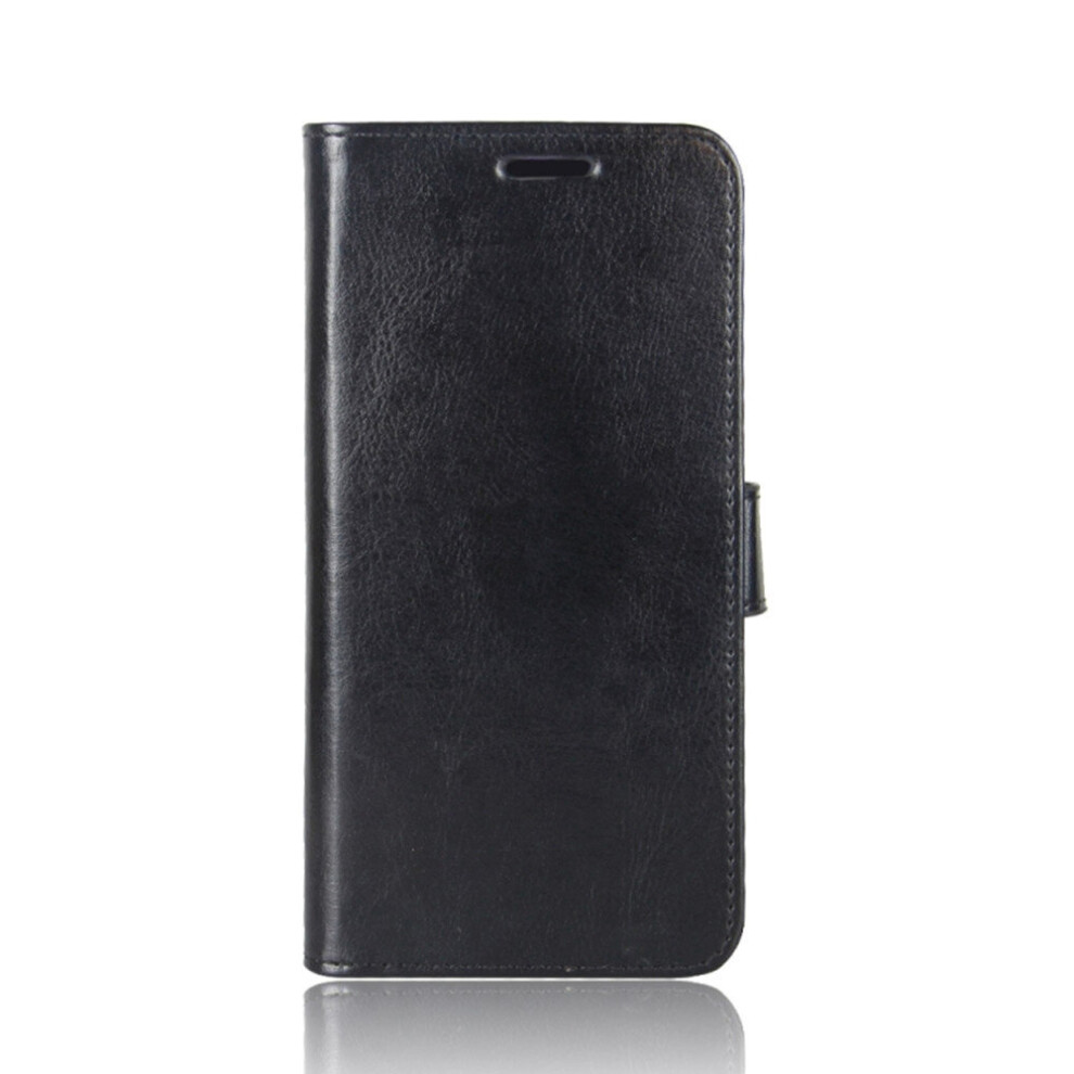 Pu + Tpu Crazy Horse Texture Horizontal Flip Leather Case For Galaxy J8 (2018) (Eu Version), With Wallet & Holder & Card Slots(Black) Black 700000662443