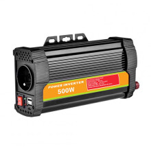 500W Vehicle Car Inverter 12V24V to 220V Solar System Off-grid Converter 24V-110V black